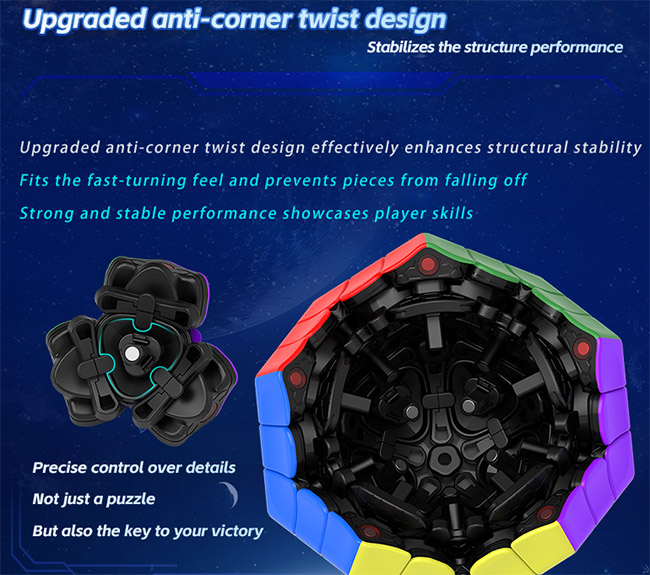 DianSheng Galaxy Megaminx M Core Magnetic Speed Cube